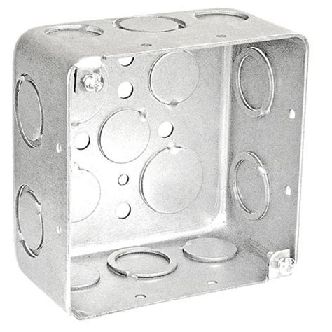 4 square steel box|4 x junction box.